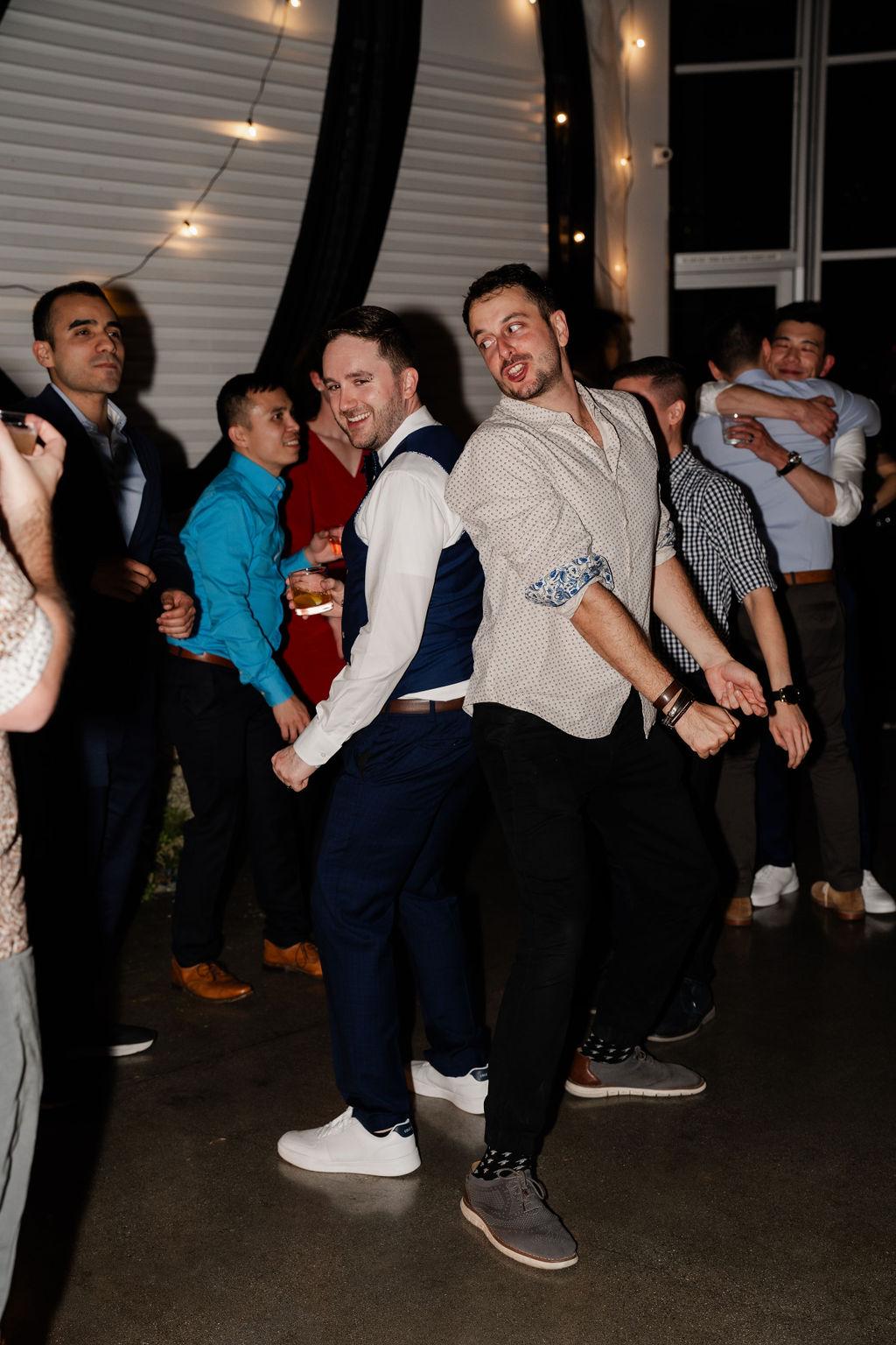 Reception — Packed floor